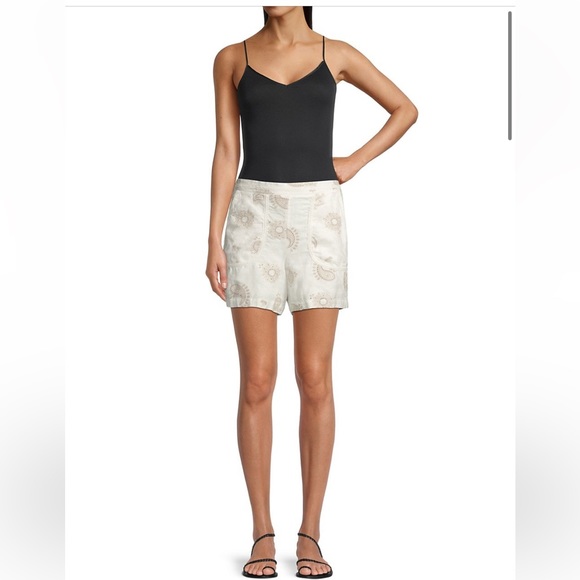 JOHNNY WAS Maxine Walker Embroidered Paisley Shorts - Picture 5 of 14